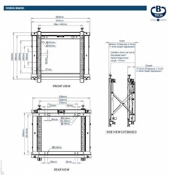 ���� Video Wall �� ������ Push to Pop-Out ���  BT8300
