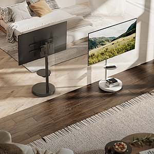 AL-75 מעמד רצפתי מעוצב עם גלגלים למסכים עד 75׳׳ AL-75 מעמד רצפתי מעוצב עם גלגלים למסכים עד 75׳׳