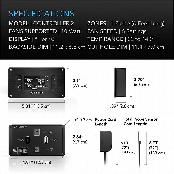 �� ��� ������� �������� ������ ������� AC INFINITY AIRPLATE T8
