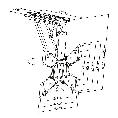 ���� ������ ������ ������ ���� �� 55" Audio Line PLB-M0544
