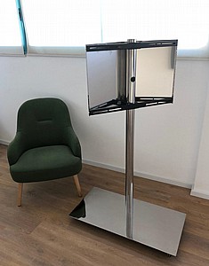 מעמד טלוויזיה נייד מנירוסטה לטלוויזיה עד 75" מעמד טלוויזיה נייד מנירוסטה לטלוויזיה עד 75"